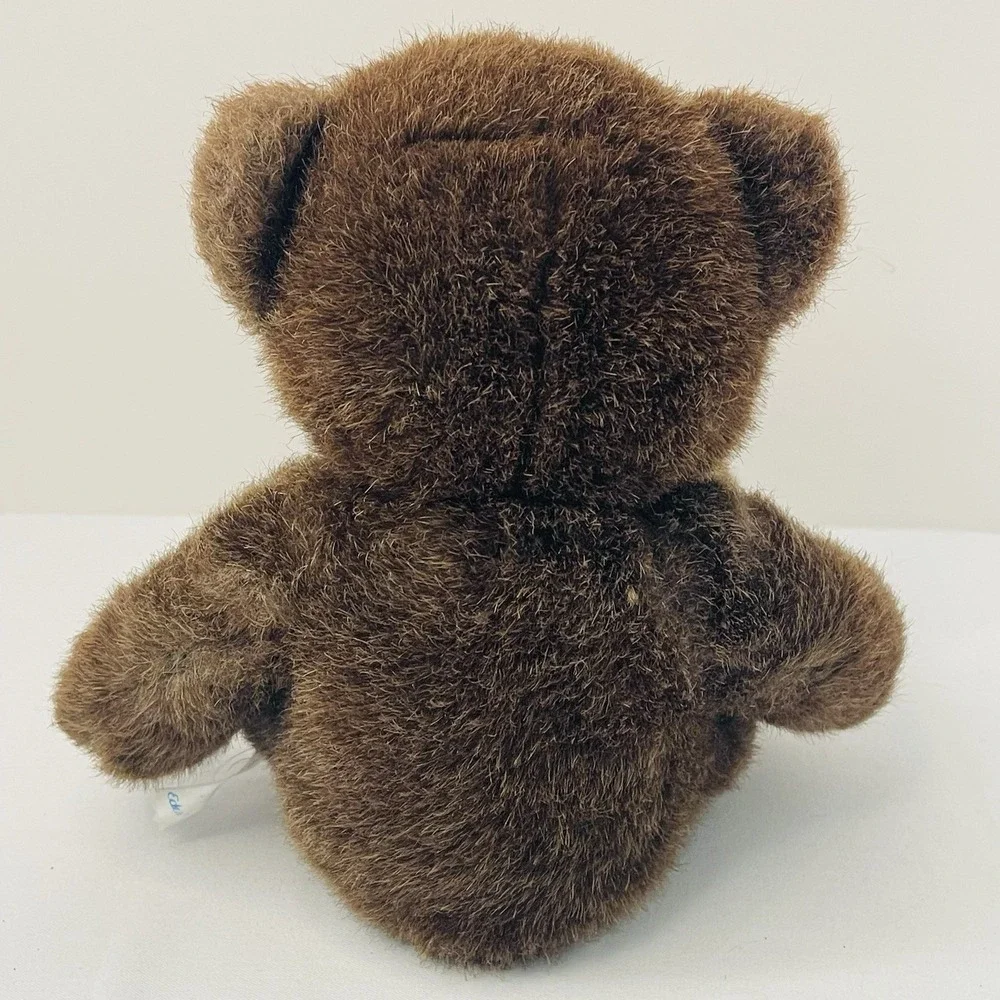 Vtg‎ Eden Toys Plush Dk Brown Bear Black Nose Stuffed Animal 15